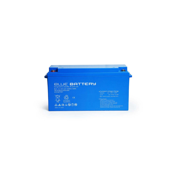 Blue Battery 12 Volt 150 Amper Jel Akü Derin Döngü BLG12-150 Deep Cycle