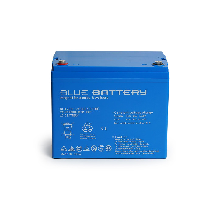 Blue Battery 12V 80 Amper Bakımsız Kuru Akü Ups Aküsü