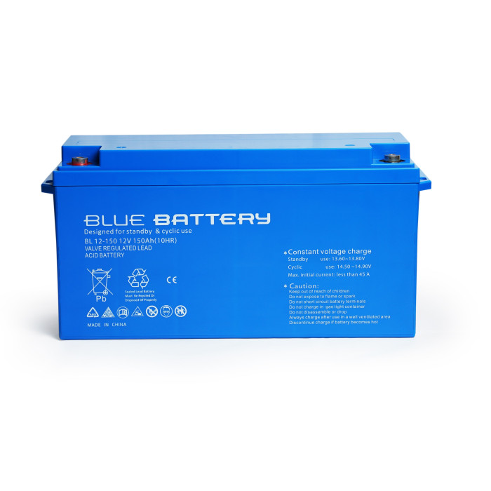 Blue Battery 12V 150 Amper Bakımsız Kuru Akü Ups Aküsü