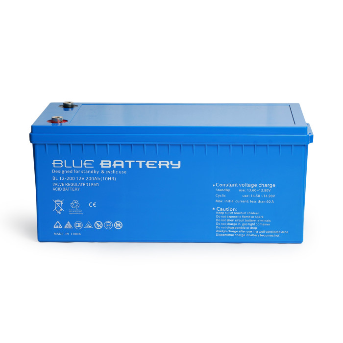 Blue Battery 12V 200 Amper Bakımsız Kuru Akü Ups Aküsü