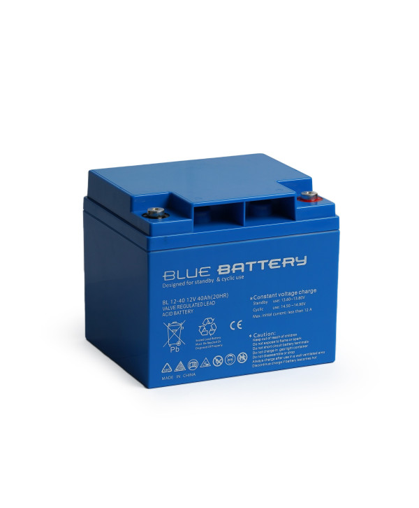 Blue Battery 12V 40 Amper Bakımsız Kuru Akü Ups Aküsü