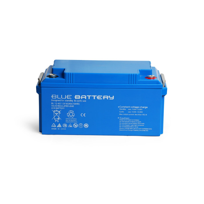 Blue Battery 12V 65 Amper Bakımsız Kuru Akü Ups Aküsü