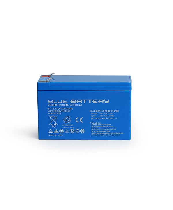 Blue Battery 12V 7 Amper Bakımsız Kuru Akü Ups Aküsü
